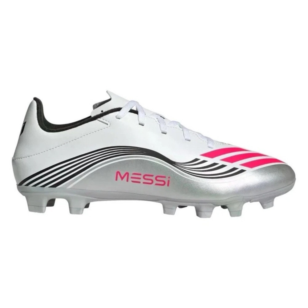 Mens Size 7.5- adidas F50 Messi Club FG / MG White Soccer Cleats  JP7443 NEW